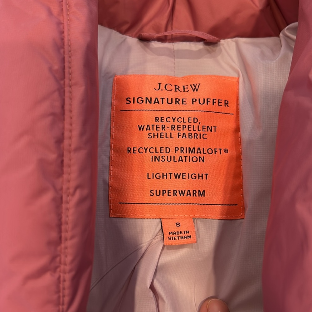 NWT J. Crew Alps Puffer Jacket with PrimaLoft® Size Small - Picture 5 of 10